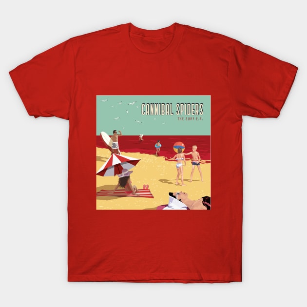 Cannibal Spiders 'The Surf E.P.' T-Shirt by Romero Records